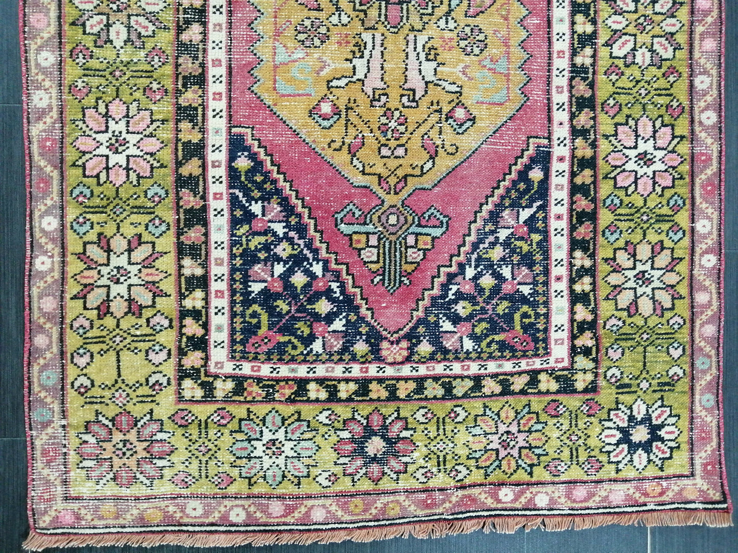 5.6 x 3.6 Hand Made Rug, Oushak Rug, Rustic Rug, Bohemian Rug, Rug Runner, Turkish Rug, Farmhouse Rug, Vintage Rug, Wool rug