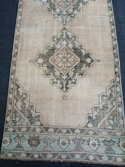 11 x 3.5 Oushak Runner Rug Turkish Runner Rug Vintage Runner Rug Hallway Runner Rug Kitchen Runner Rug Wool Runner Rug Oriental Runner Rug