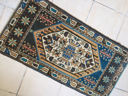 Hand Made Rug Oushak Rug Mini Rug Small Area Rug Turkish Rug Oushak Rug Hand Made Rug Vintage Rug