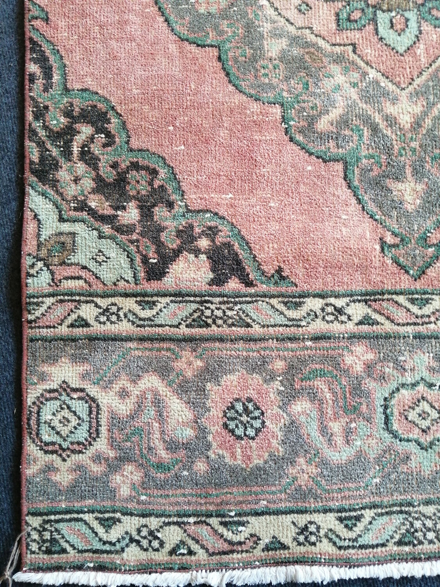 12.6 x 3 Oushak Runner Rug Turkish Runner Rug Vintage Runner Rug Hallway Runner Rug Kitchen Runner Rug Wool Runner Rug Wool Oushak Rug