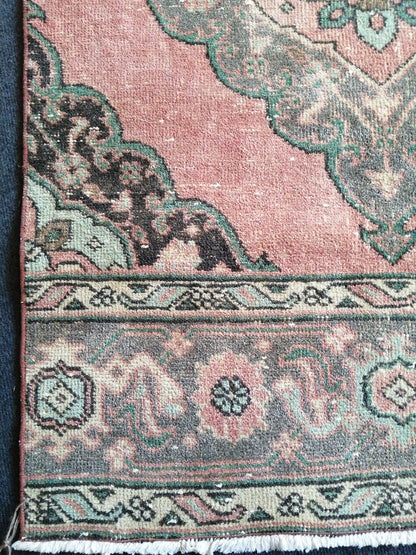 12.6 x 3 Oushak Runner Rug Turkish Runner Rug Vintage Runner Rug Hallway Runner Rug Kitchen Runner Rug Wool Runner Rug Wool Oushak Rug