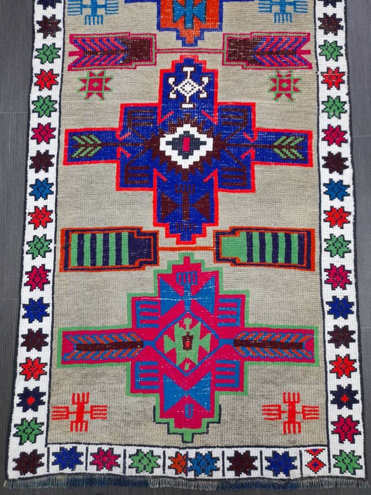 2.8 x 11 Oriental Runner Rug Rug Vintage Runner Rug Hallway Runner Rug Kitchen Runner Rug Wool Runner Persian Runner Rug Kurdish Runner Rug