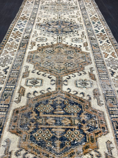Vintage Persian Runner 2.8 x 11 Rug Antique Runner Rug Handmade Runner Staircase Runner Distressed Runner Wool Runner Rug Oriental Runner