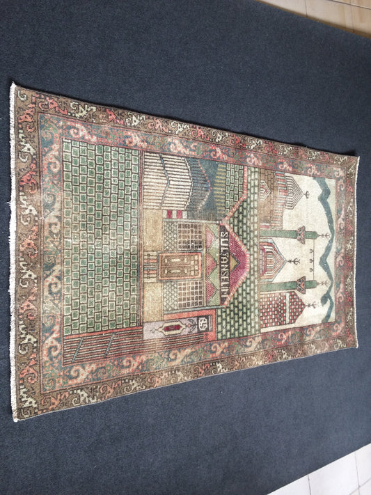 Rugs, Tapestry  Rug, Konya Mevlana Rug, Rumi  Rug, Bohemian Rug, Rug Runner, Turkish Rug, Farmhouse Rug, Vintage Rug, Wool rug