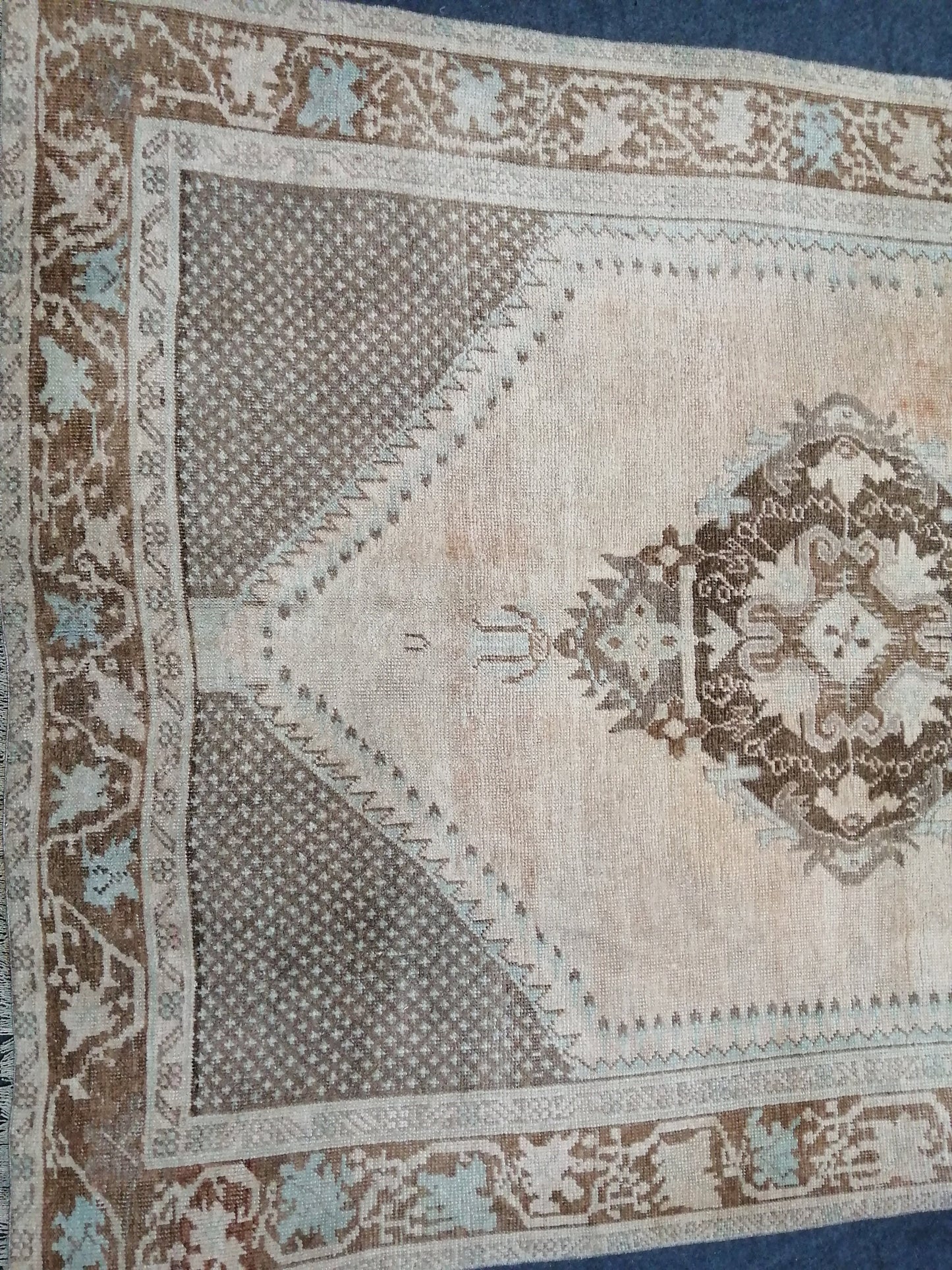 12.2 x 4.10 Oushak Runner Rug Turkish Runner Rug Vintage Runner Rug Muted Runner Rug Kitchen Runner Rug Wool Runner Rug Wool Oushak Rug