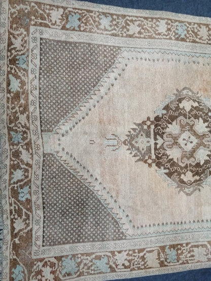 12.2 x 4.10 Oushak Runner Rug Turkish Runner Rug Vintage Runner Rug Muted Runner Rug Kitchen Runner Rug Wool Runner Rug Wool Oushak Rug