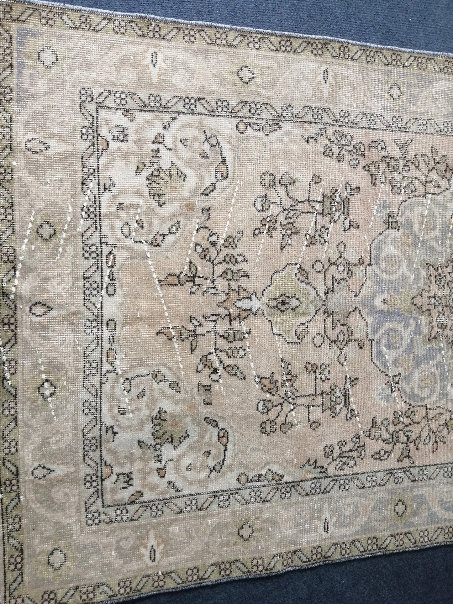 3.9 x 6.7 Rugs, Hand Made Rug, Oushak Rug, Rustic Rug, Bohemian Rug, Rug Runner, Turkish Rug, Farmhouse Rug, Vintage Rug, Wool rug