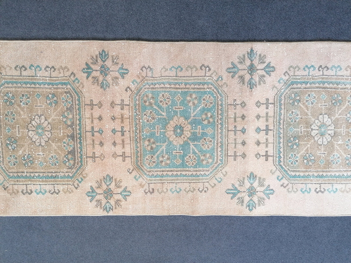 2'6x11'6 turkish runner rug, runner rug,vintage, oushak runner rug, kitchen runner rug, hallway runner rug,vintage runner rug,oushak runner