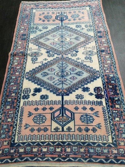 Oriental RUG TURKISH Antique Rug Vintage 5.8 x 3.2 Oushak Rug Vintage Rug Wool Oushak Rug Hand Made Rug Vintage Turkish Rug
