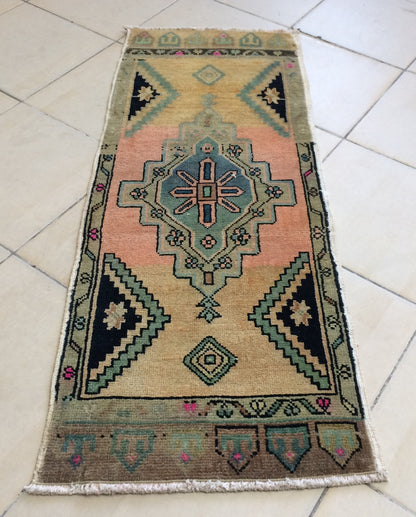 OUSHAK RUG TURKISH Oushak Rug Vintage Oushak Runner Rug Vintage Runner Rug Wool Oushak Rug Hand Made Rugs Vintage Turkish Rug