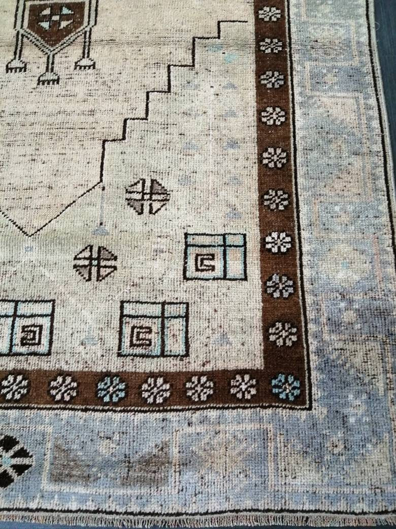 Oushak Runner Rug 4 x 11.2 Turkish Runner Rug Vintage Runner Hallway Runner Rug Kitchen Runner Rug Muted Runner Rug Oriental Runner Carpet