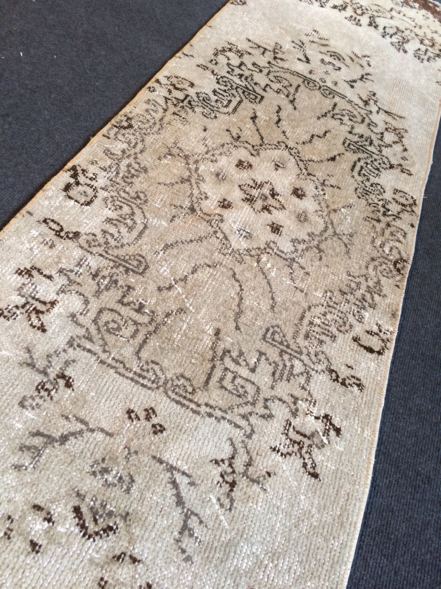 Vintage Rug Runner Turkish Runner  Rug, Boho Runner Rug, Living Room Rug,Oushak Rug Runner Vintage Flooring Hallway Long Run