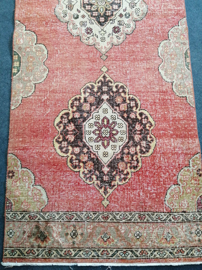 13 x 3 Turkish Runner Rug Oushak Runner Rug  Vintage Runner Rug Hallway Runner Rug Kitchen Runner Rug Wool Runner Rug Wool Oushak Rug