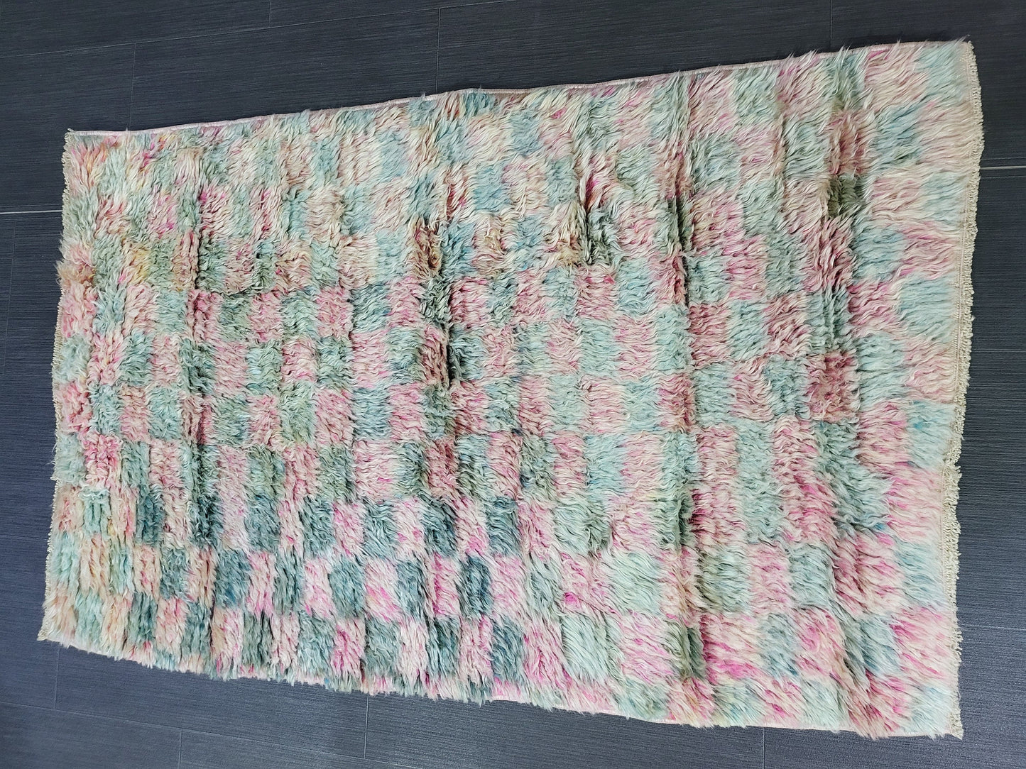 Antique Wool Rug, 2.7 x 4 Vintage Shaggy Rug,High Wool Pile Rug, Plush Rug, Handmade Rug, Hand Knotted Rug, Turkish Rug, Nomad Rug,Rear Rug,