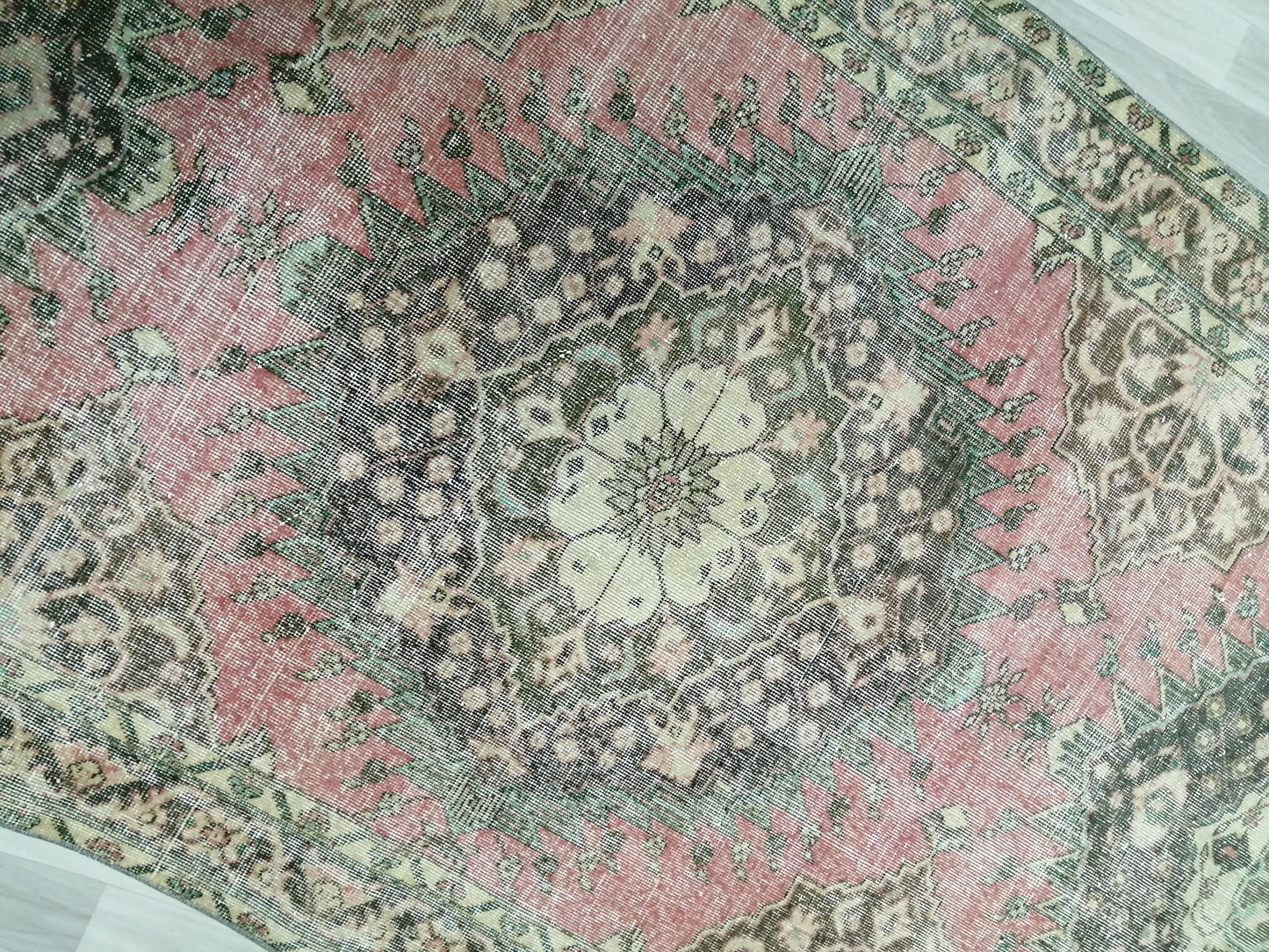 5 x 12.6 Oushak Runner Rug Turkish Runner Rug Vintage Runner Rug Hallway Runner Rug Kitchen Runner Rug Wool Runner Rug Wool Oushak Rug