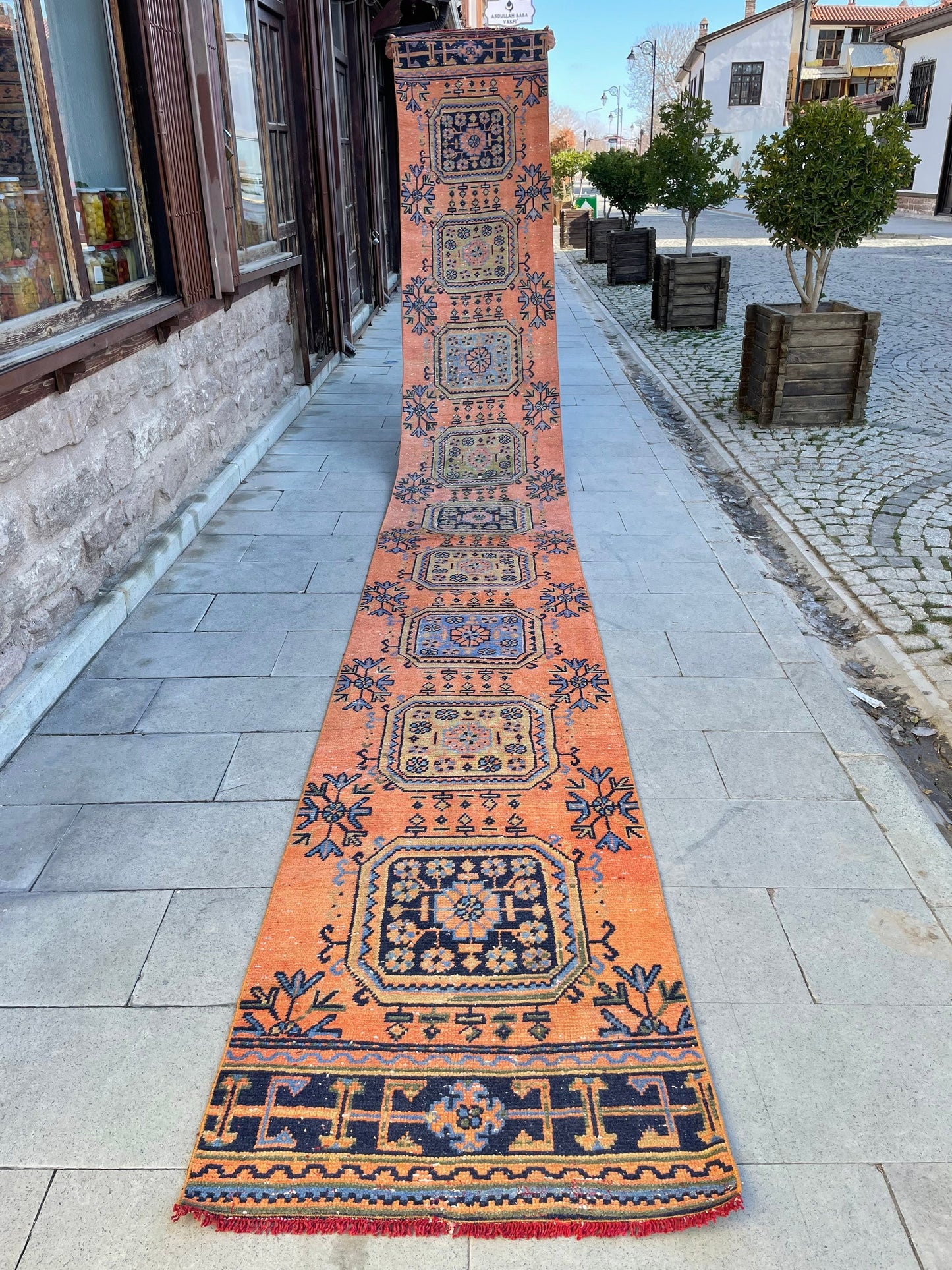 XL Long Handmade Runner Rug 2.6 x 19.7 Long TURKISH Runner Rug Vintage Runner Rug Oriental Runner Rug Staircase Runner Hand Knotted Runner