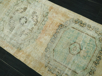 10 X 2.2 Oushak Runner Rug Turkish Runner Rug Vintage Runner Rug Hallway Runner Kitchen Runner Rug Wool Runner Rug Wool Oushak Rug 2.2x10