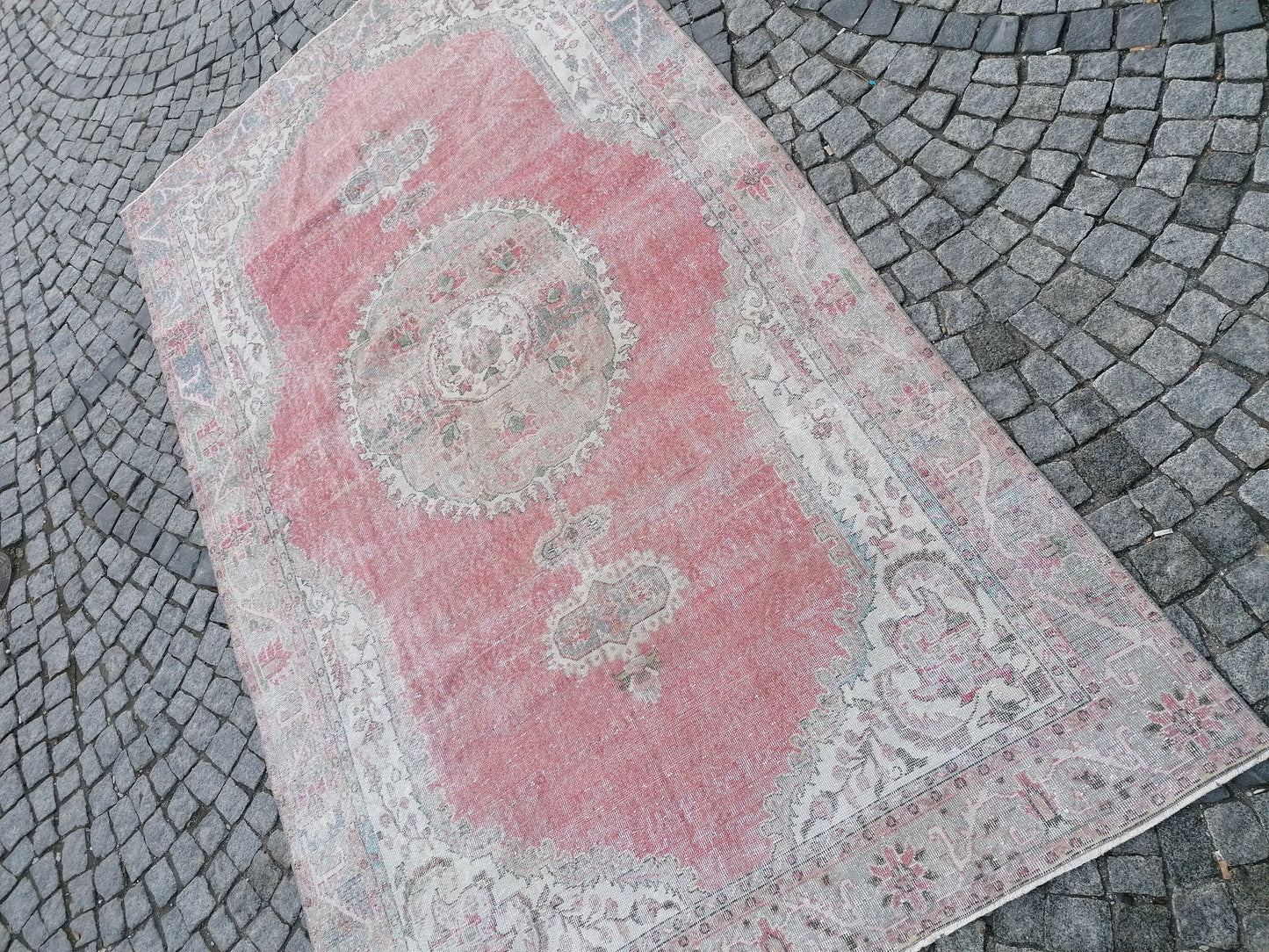 11'x6'7 large oushak rug, living room rug, handmade wool rug, are rug