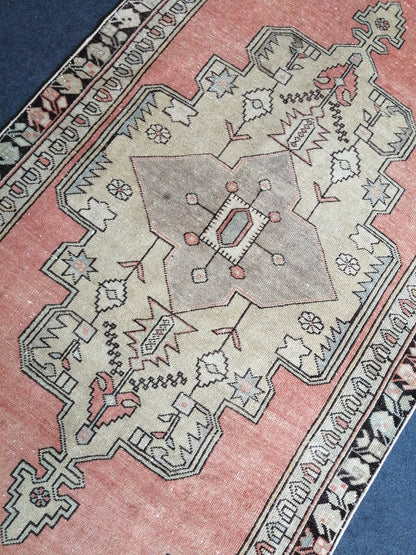 4.5 x 8 Vintage Rug TURKISH Wool Hand Knotted Rug