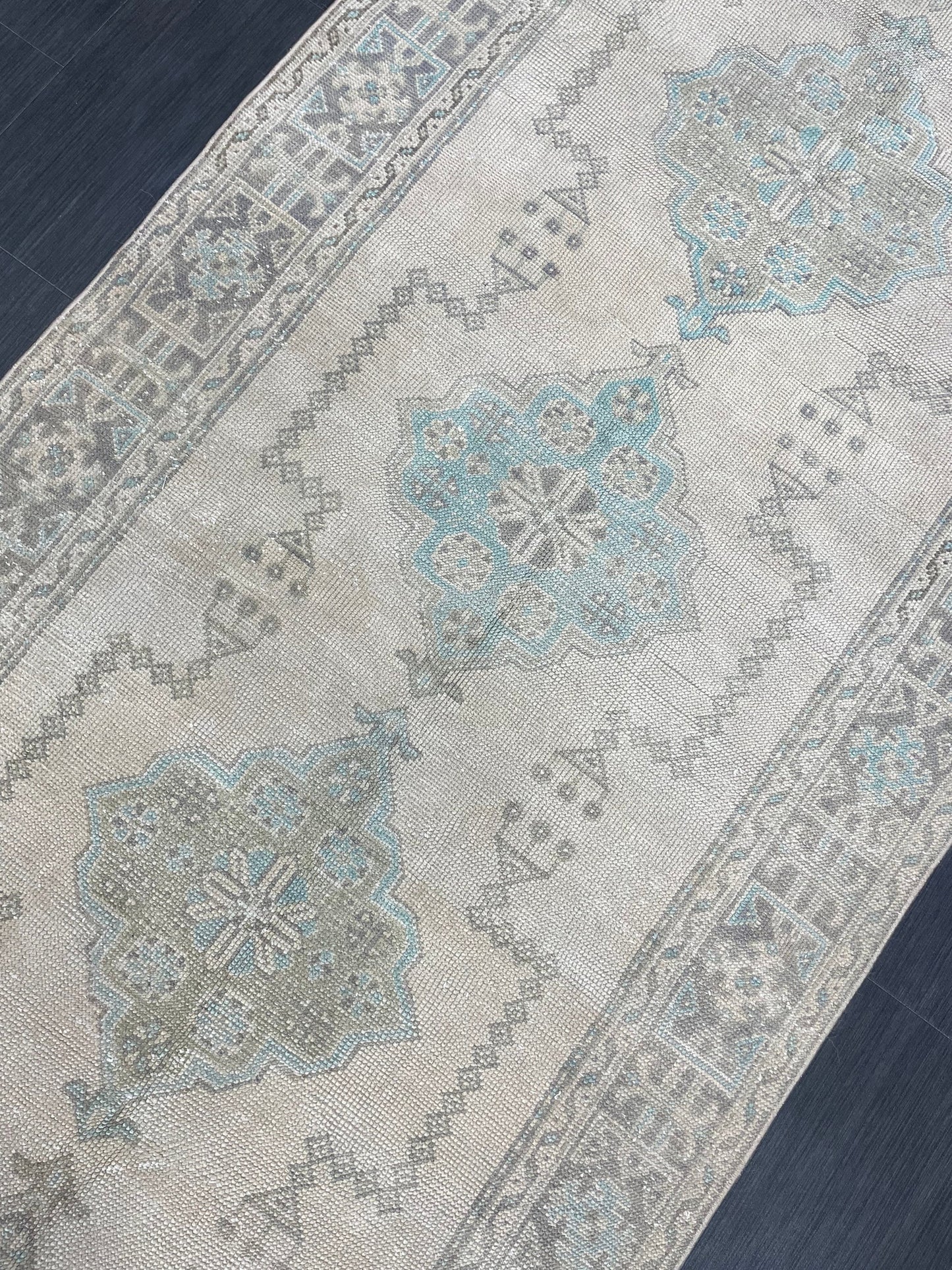Muted Vintage Runner Rug 3.9 x 11.6 Vintage Persian Runner Rug  Hallway Runner Rug Turkish Runner Kitchen Runner Rug Antique Wool Runner