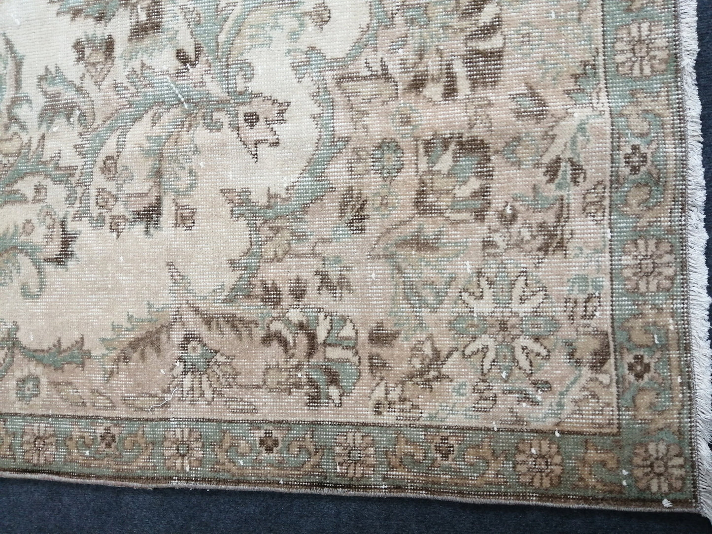 6.5 x 10 Oushak Runner Rug Turkish Runner Rug Vintage Runner Rug Hallway Runner Rug Kitchen Runner Rug Wool Runner Rug Wool Oushak Rug