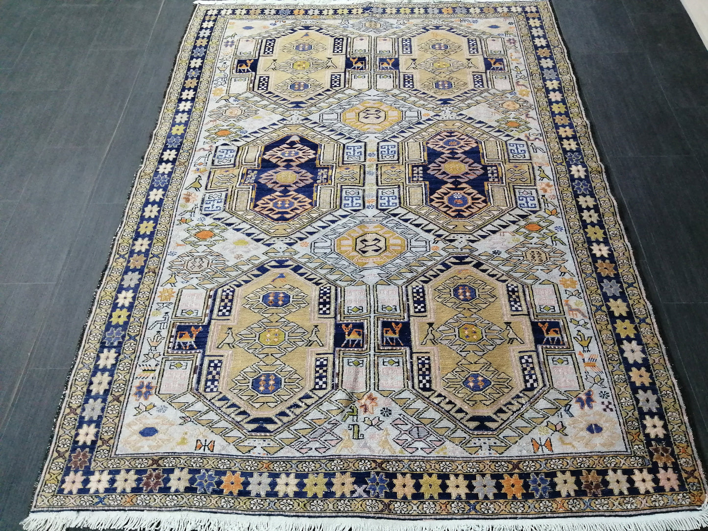 Soumak Rug 5.9 x 4.4 Silk Rug Vintage Rug Oriental Flatwoven Rug  Turkish  Rug, Bohemian Rug Oushak Rug