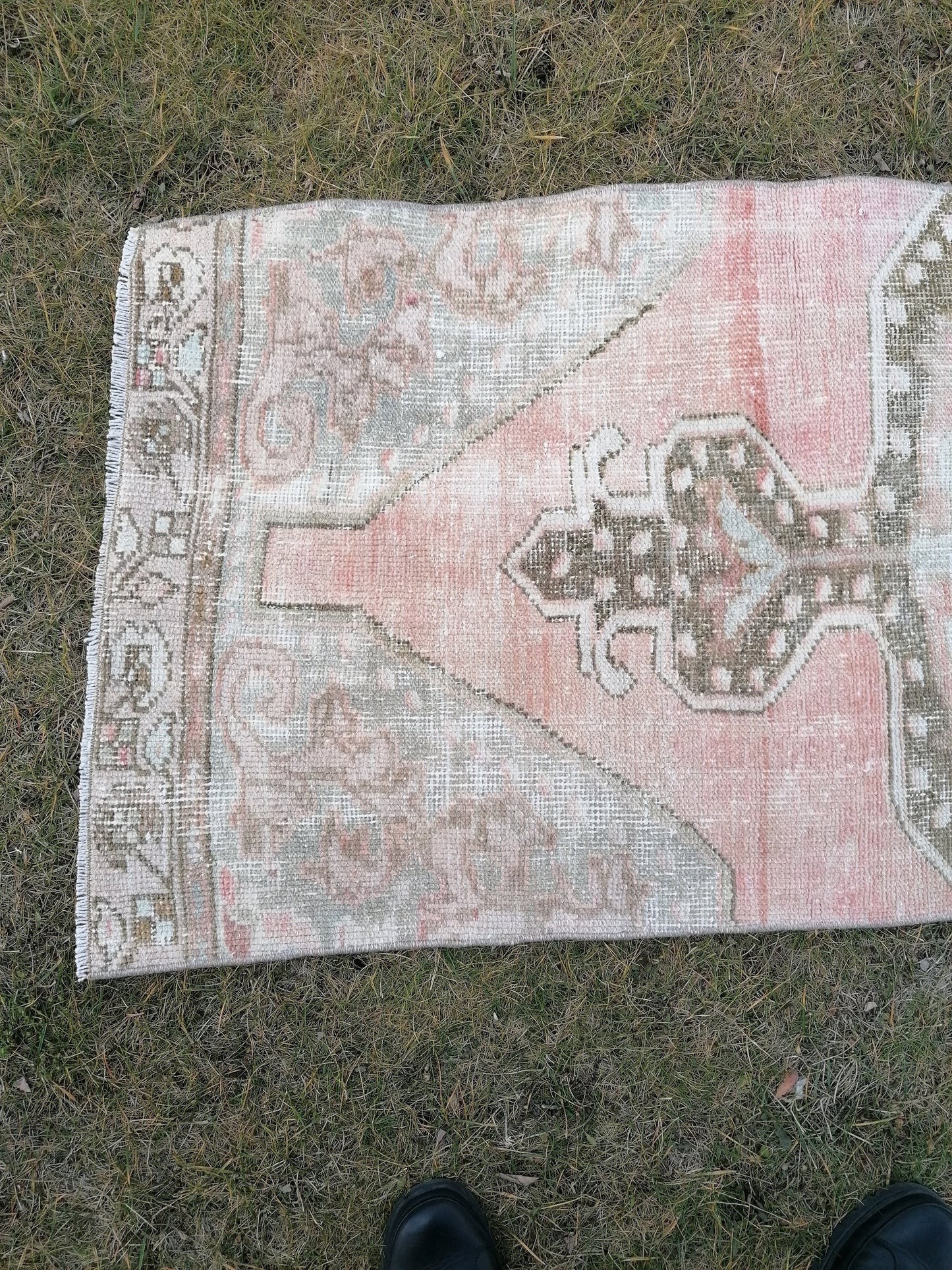 Oushak wool runner 2'2x7 distressed turkish rug, vintage runner , runner rug,kitchen rug, vintage anatolian rug