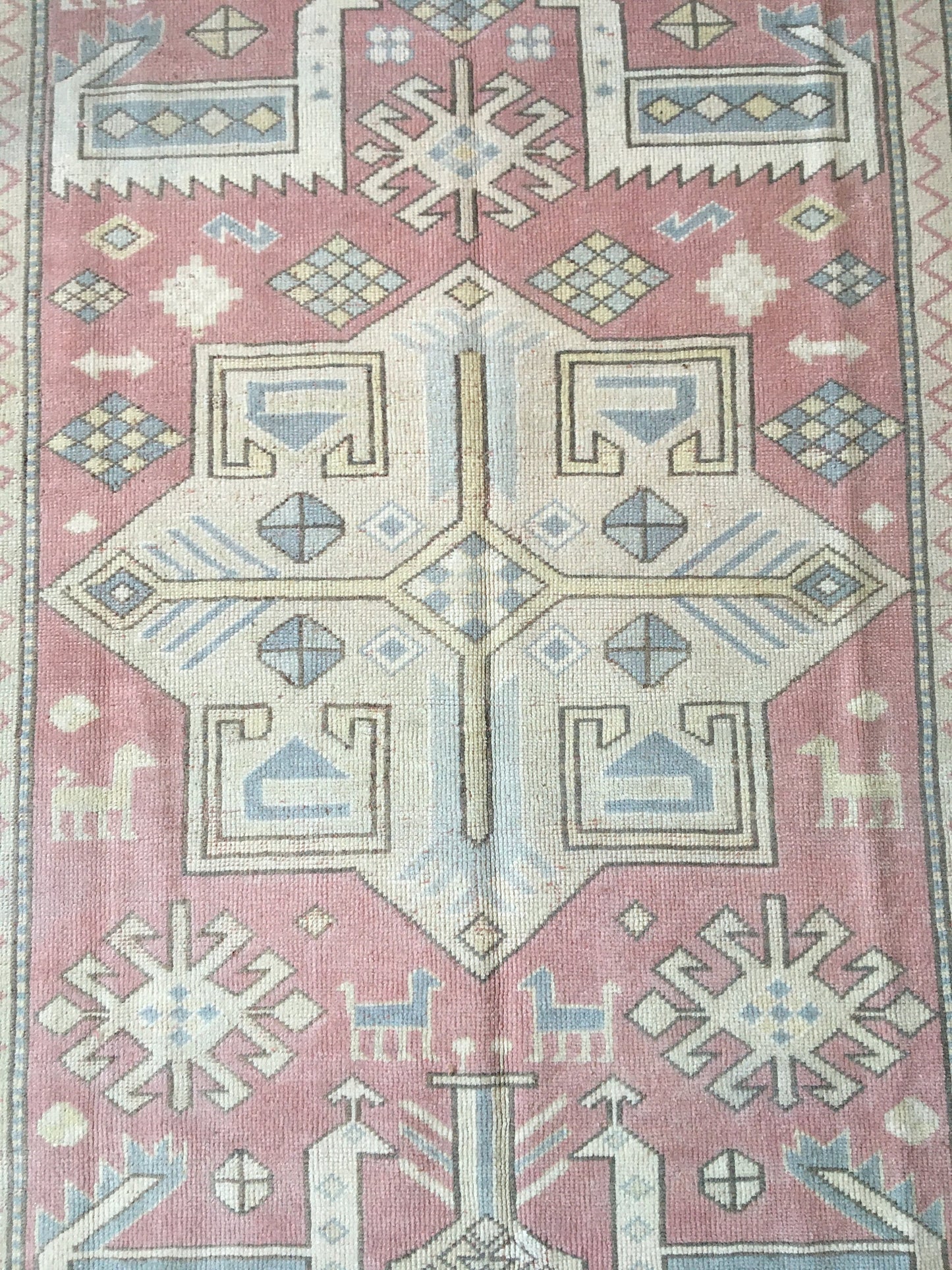 5x7 feet handmade turkish large rug, big wool oushak rug, red vintage largest area rug, bohemian blue kitchen rug, bedroom floor etnique rug