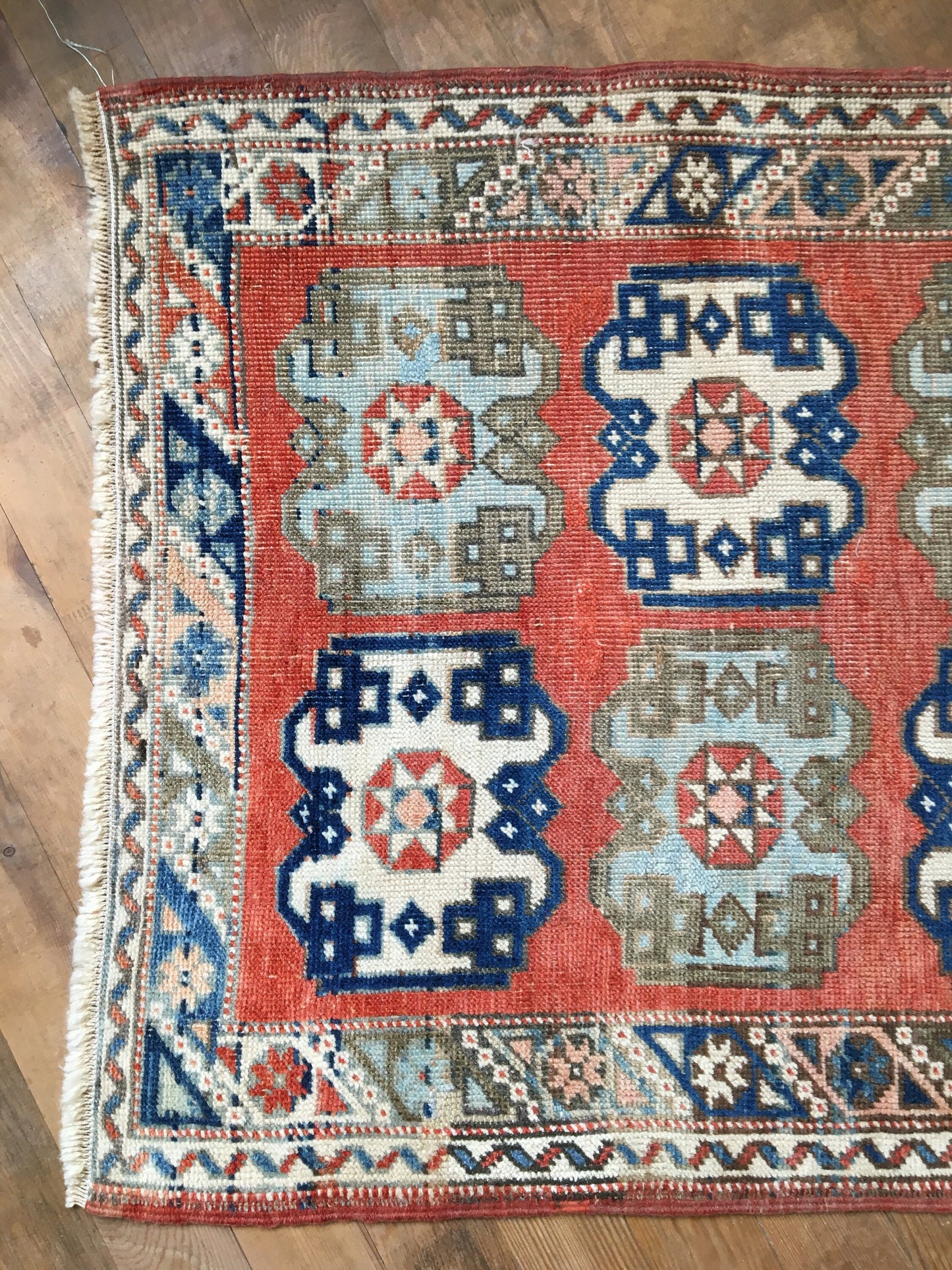 3x5 feet oushak wool rug, vintage handmade floor rug, turkish rug,kitchen rug, bohemian rug, red faded dining area rug, natural bedroom rugs