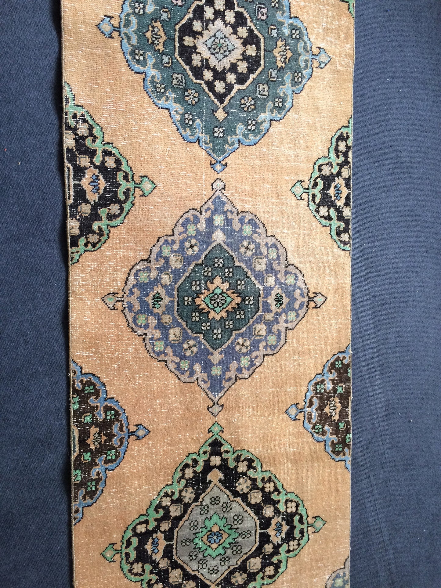 13 x 2.8 Oushak Runner Rug Turkish Runner Rug Vintage Runner Rug Hallway Runner Rug