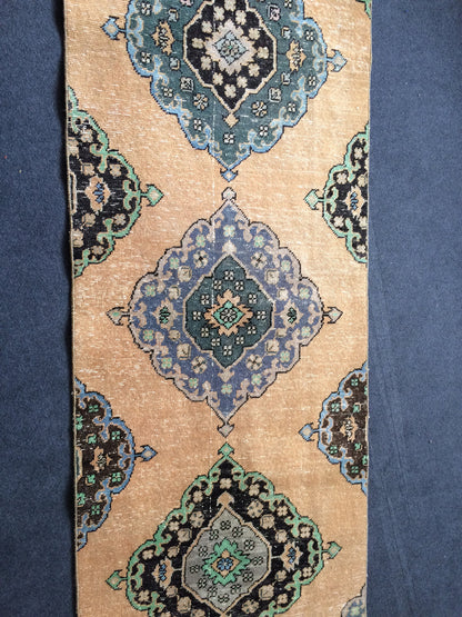 13 x 2.8 Oushak Runner Rug Turkish Runner Rug Vintage Runner Rug Hallway Runner Rug