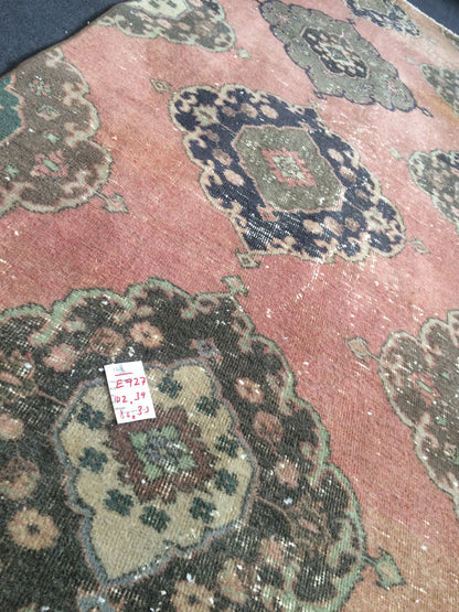 8.6 x 3.3 Oushak Runner Rug Turkish Runner Rug Vintage Runner Rug Hallway Runner Rug Kitchen Runner Rug Wool Runner Rug Wool Oushak Runner