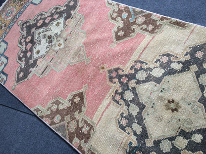 13.5 x 2.7 Turkish Runner Vintage Runner Rug Oushak Rug Runner Boho Runner Rugs Wool Runner Rug Hand Made