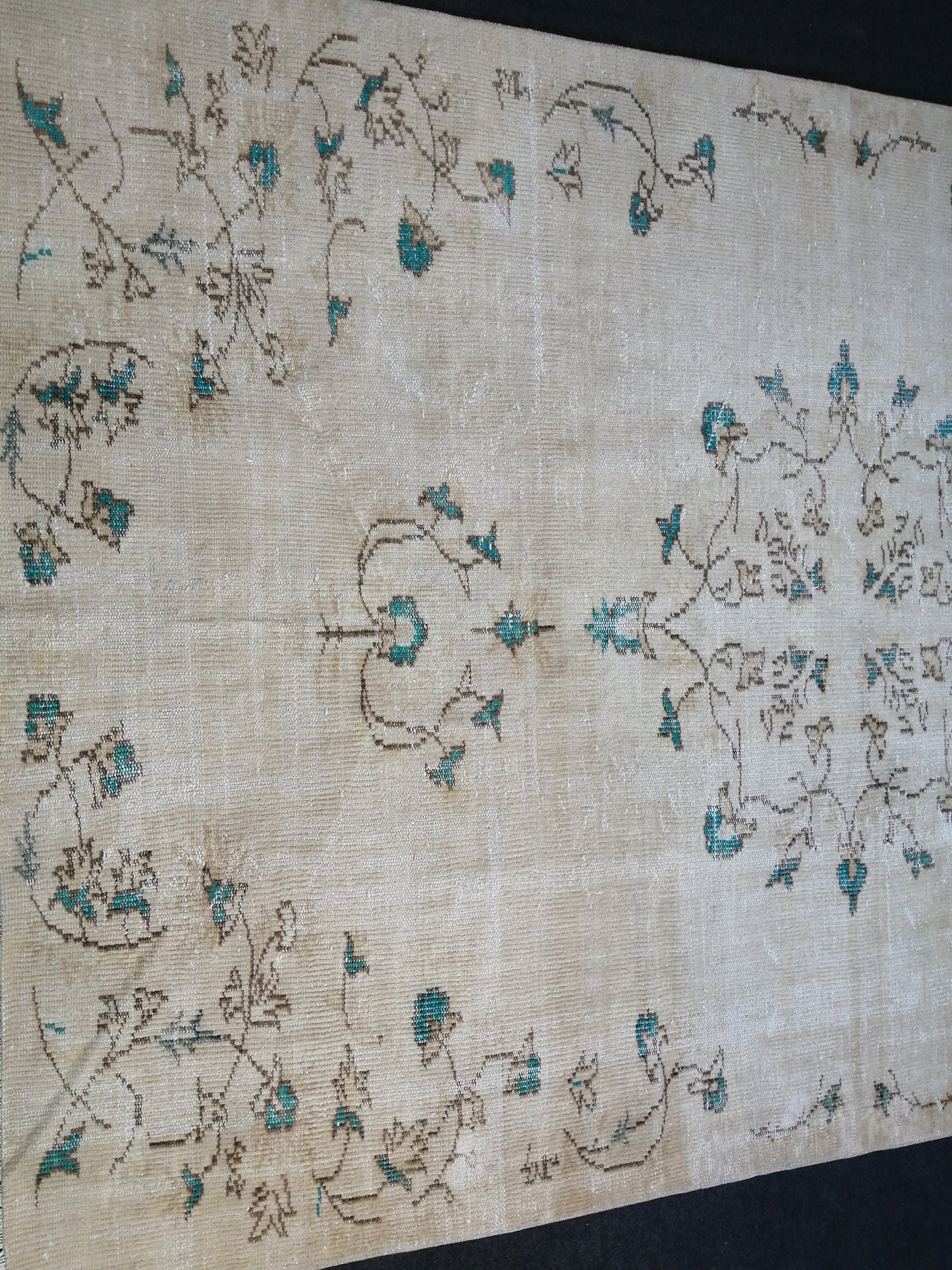 9.2 x 6 Vintage Rug TURKISH HAND MADE Rug Vintage Turkish Rug Oushak Rugs Muted Rug Turkish Oushak Rug, Vintage Oushak Rug 6x9 Wool Rug