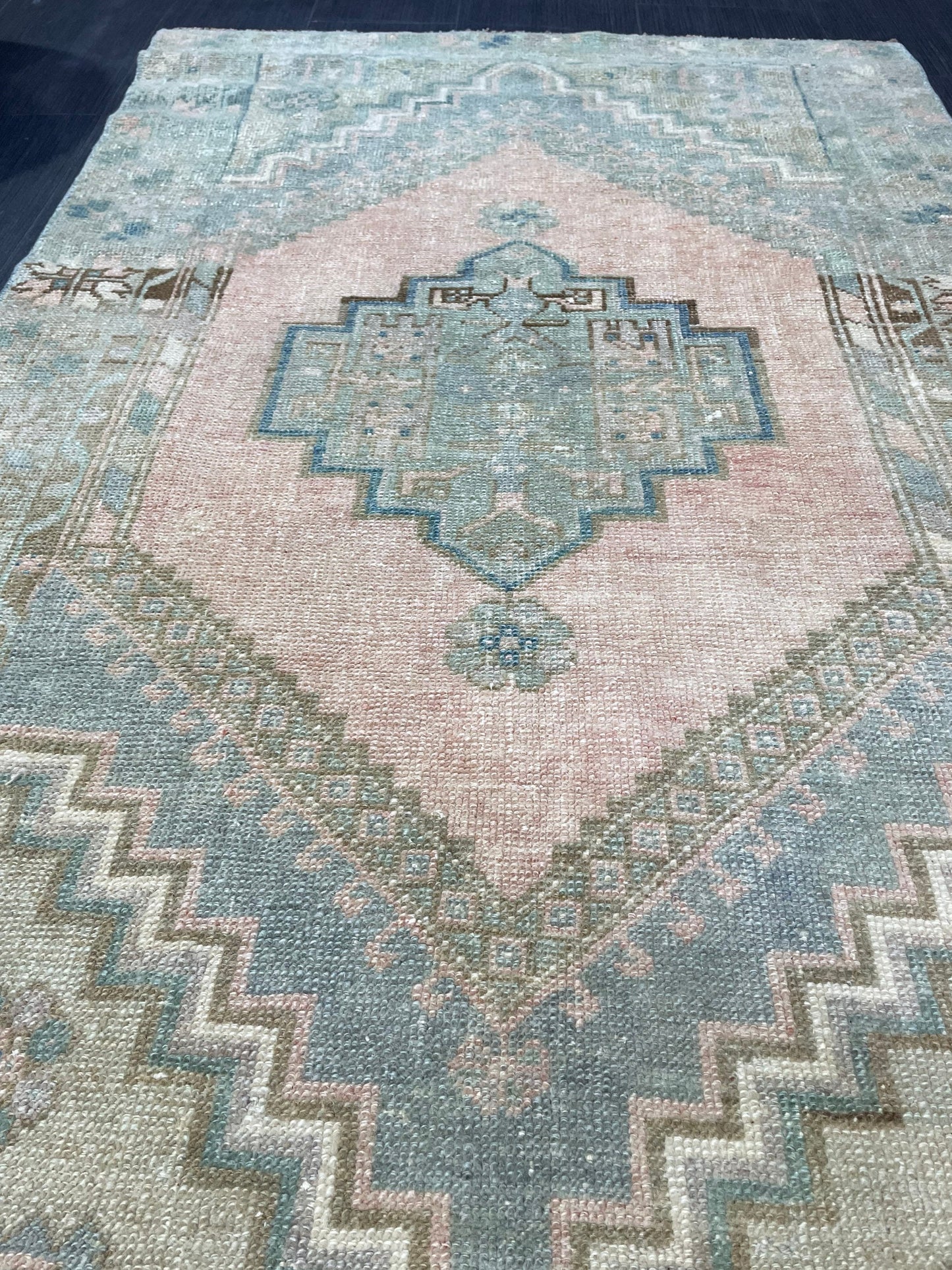 Handmade Rug, Oushak 3.3 x 5.3 Rug,  Persian Rug, Oriental Rug, Turkish Rug, Farmhouse Rug, Vintage Wool rug