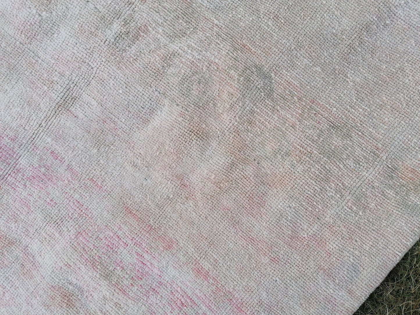 4.6 x 6.3 Turkish rug vintage wool rug turkish rug, vintage anatolian rug, oushak unique handmade rug