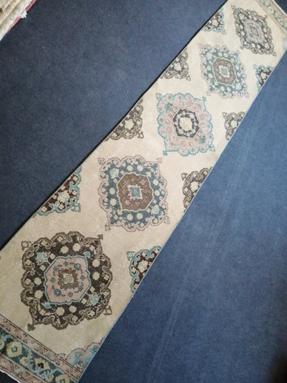 2.6 x 12.9Turkish Runner Oushak Runner Rug Rug Vintage Runner Rug Hallway Runner Rug Kitchen Runner Rug Wool Runner Rug
