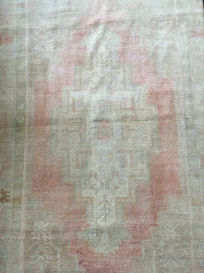 4x8 feet turkish anatolian kitchen rug, handmade vintage beige bedroom rug, living room rug ,bathroom rug