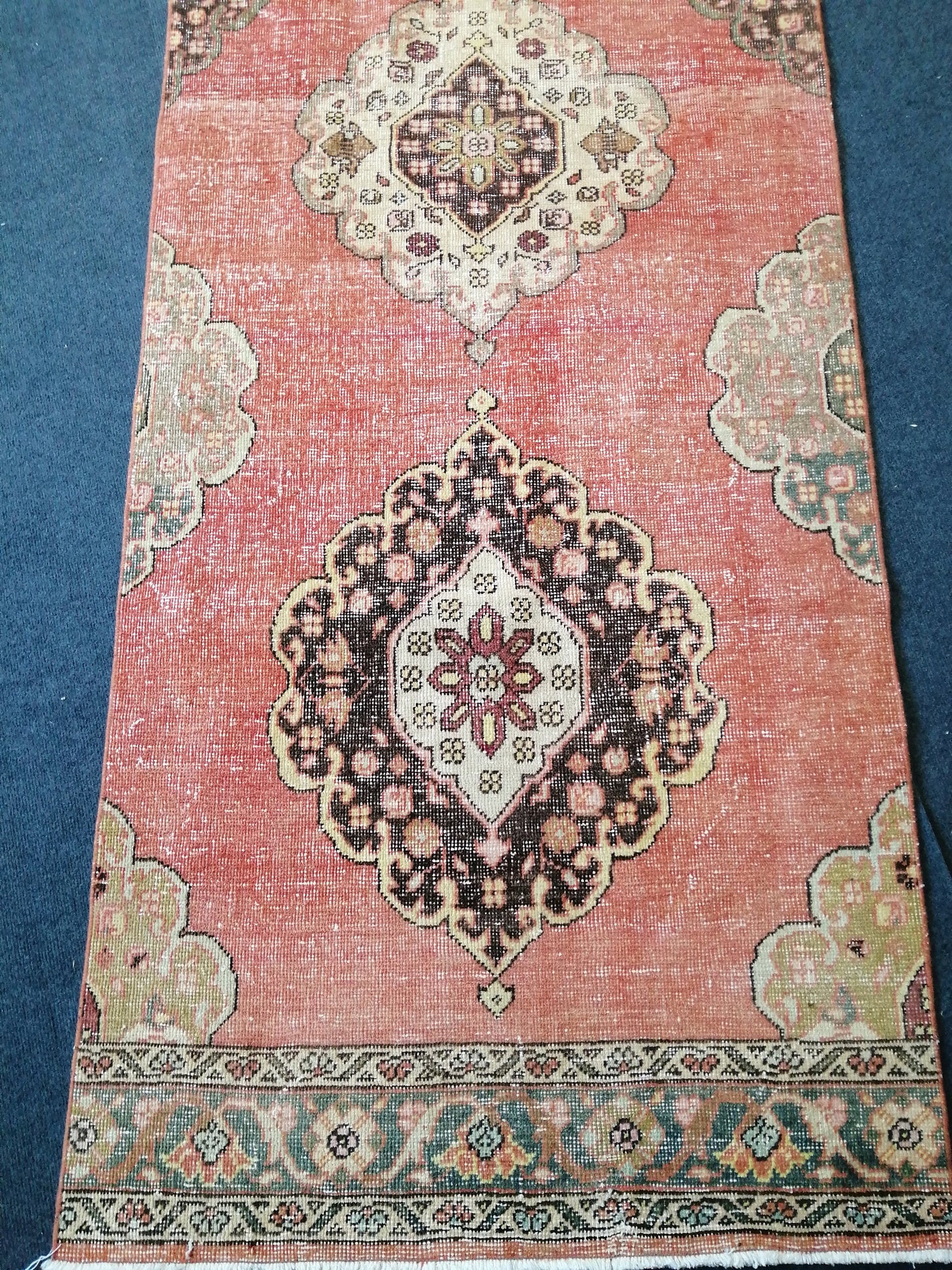 13 x 3 Turkish Runner Rug Oushak Runner Rug  Vintage Runner Rug Hallway Runner Rug Kitchen Runner Rug Wool Runner Rug Wool Oushak Rug