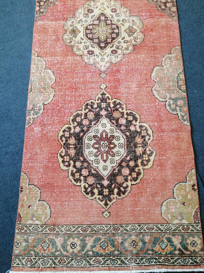 13 x 3 Turkish Runner Rug Oushak Runner Rug  Vintage Runner Rug Hallway Runner Rug Kitchen Runner Rug Wool Runner Rug Wool Oushak Rug