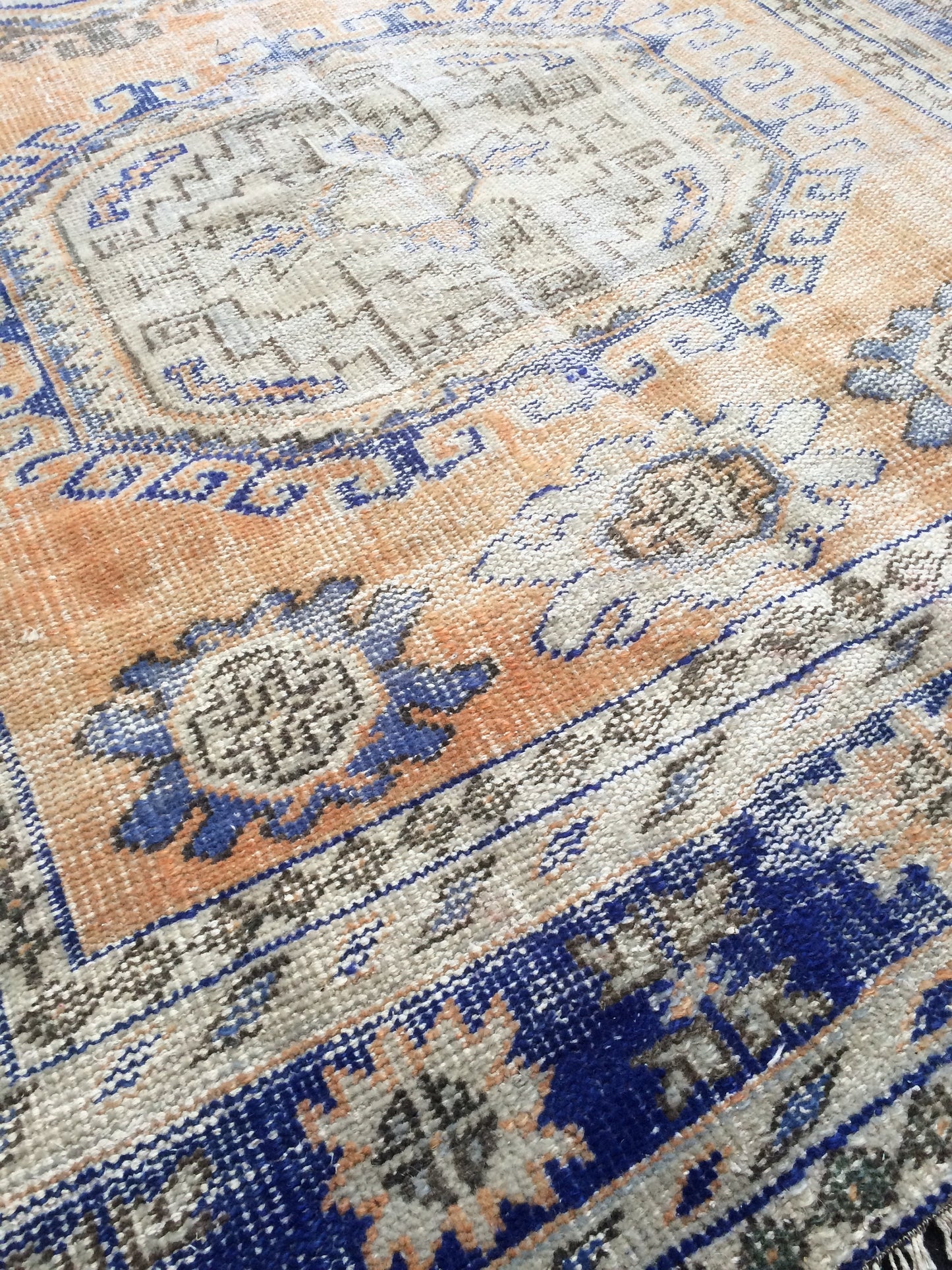 11.4 x 5.2 Vintage Runner Rug Distressed Turkish Runner Rug Wool Vintage Runner Rug Hallway Runner Rug Kitchen Runner Rug