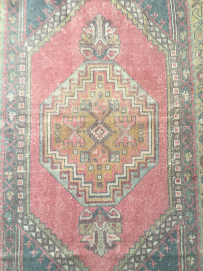 4x7 feet vintage bedroom rug, handmade turkish large kitchen carpet, oushak living room etnique rug, pink lounge wide rug, gray wool kid rug