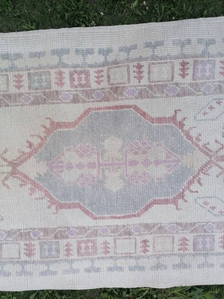 3x12'6 oushak wool runner, turkish oushak new production handmade rug, hallway runner rug