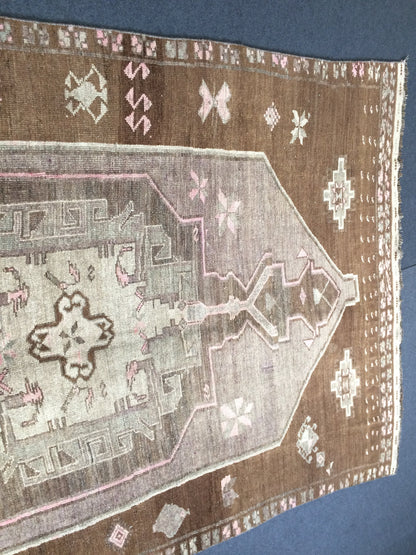 Vintage Large Area Rug  5x12 Turkish Rug Runner Rug Wool Living Room Rug Oushak Rug Vintage rug Farmhouse rug