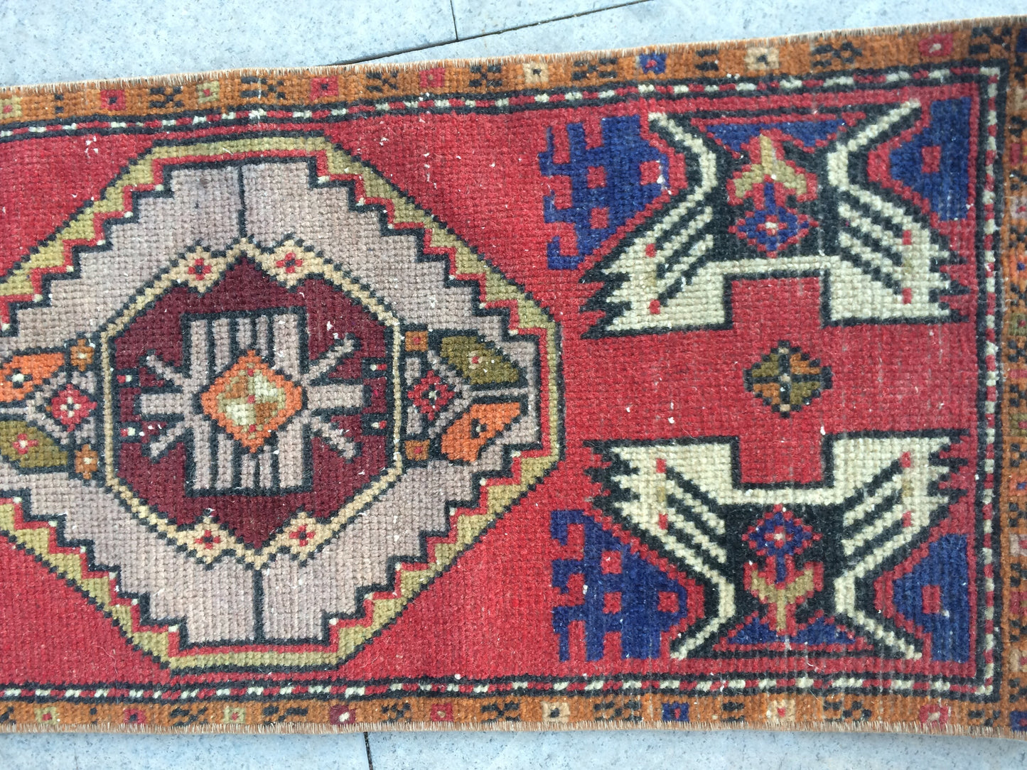 Vintage SMALL AREA TURKISH  Rug,Bohemian Rug,Turkish Rug,Antique Rug,Oushak antique Rug,Hand woven Rug,Weaving Rug,Ethnic Rug,Kitchen Rug