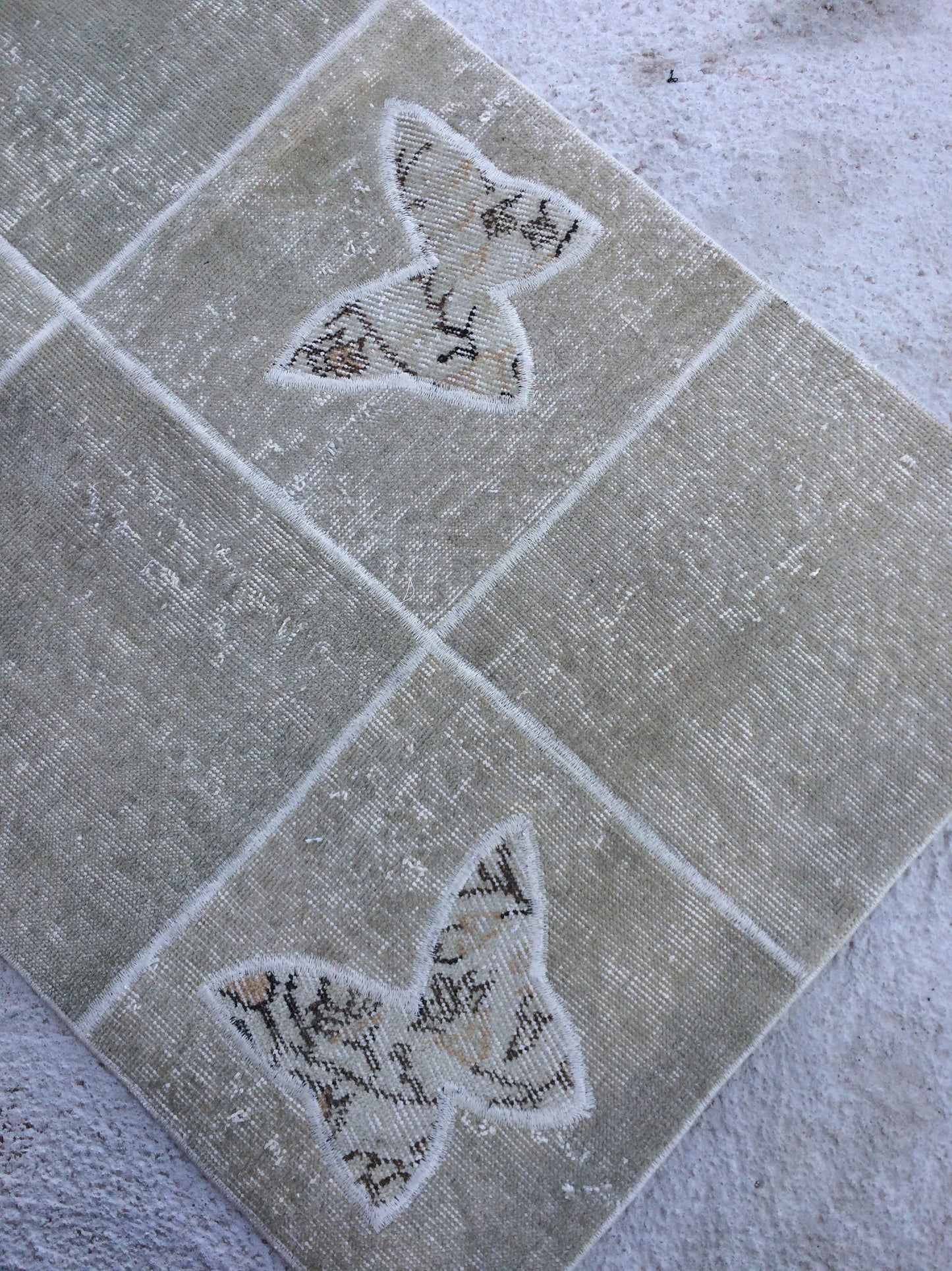 Butterfly RUNNER Rug, Vintage Patchwork RUNNER Rug, Bohemian RUNNER Rug Oushak Rug,Hand woven Rug animal Motif, Oriental Carpet Runner