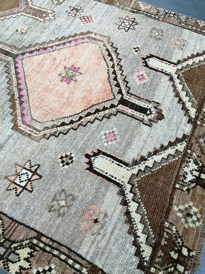 11.4 x 3.8 WOOL Oushak Runner Rug Turkish Runner Rug Vintage Runner Rug Hallway Runner Rug Kitchen Runner Rug Wool Runner Rug Wool Oushak