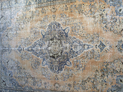 10 x 6.8 Vintage rugs Turkish rug Oushak Rug 7 by 10 Muted Rug