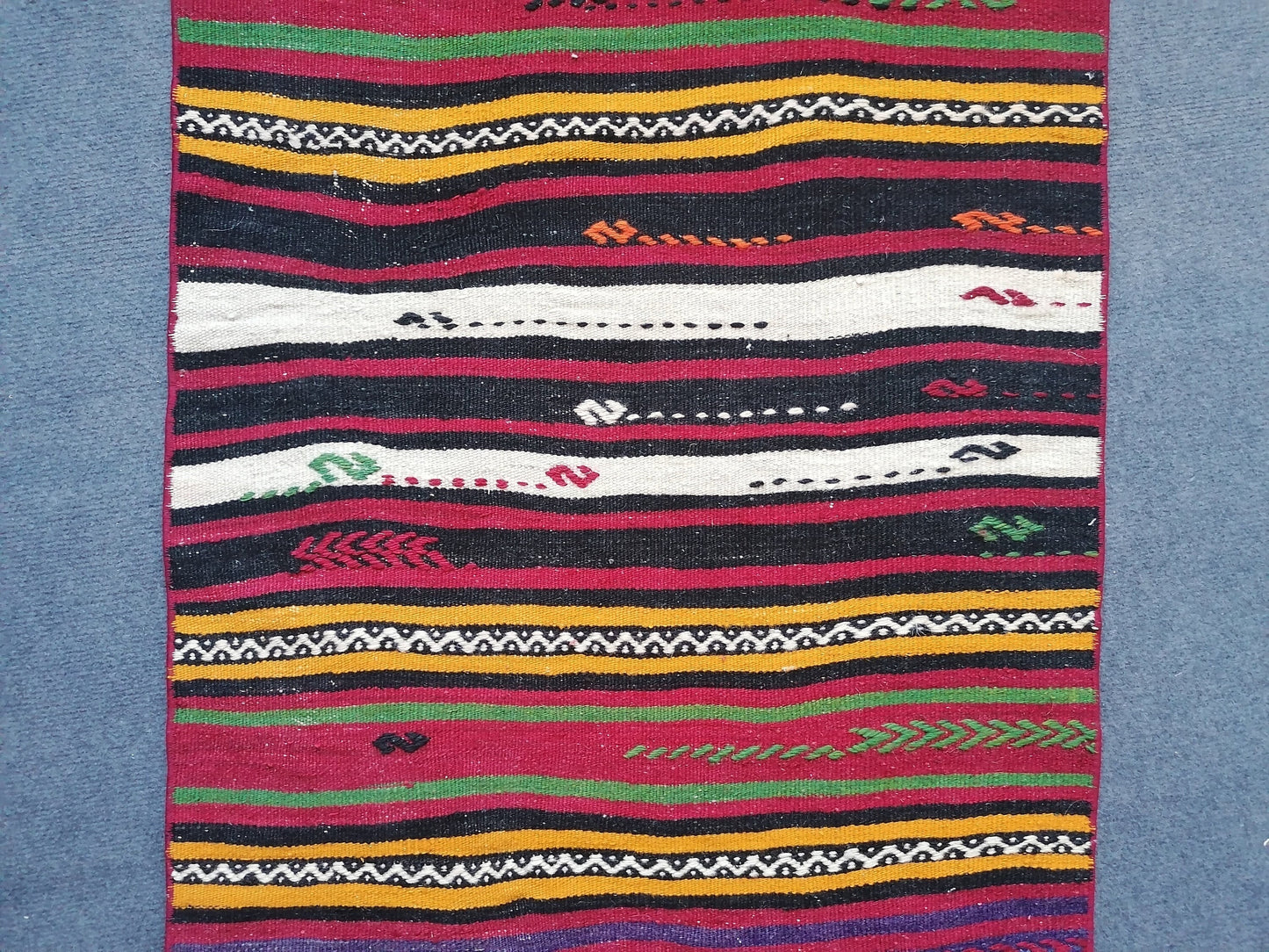 5'10x2 flat woven rugs, hand made flatweave rug, oushak rug, rustic rug, bohemian rug, rug runner, turkish rug, farmhouse rug, vintage rug