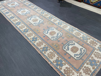 Oushak Runner Rug Turkish Runner 3 x 10.3 Rug Vintage Runner Rug Hallway Runner Rug Kitchen Runner Rug Wool Oriental Runner Rug